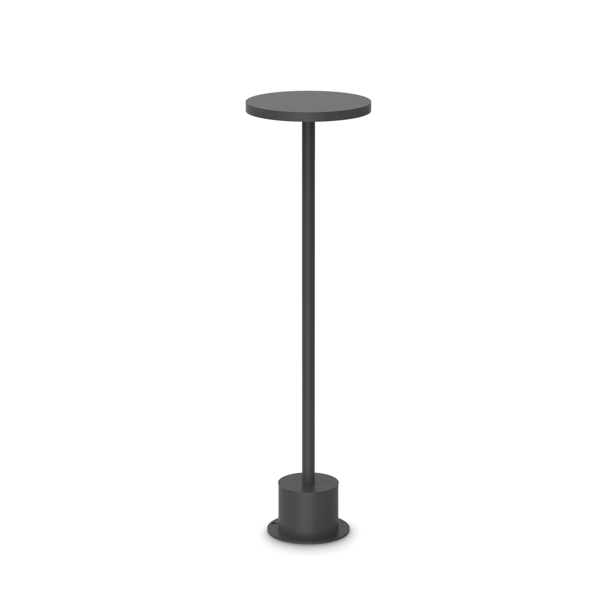 Lampă de exterior Ideal Lux Toffee, negru, Ø16 cm, H50 cm, 347851