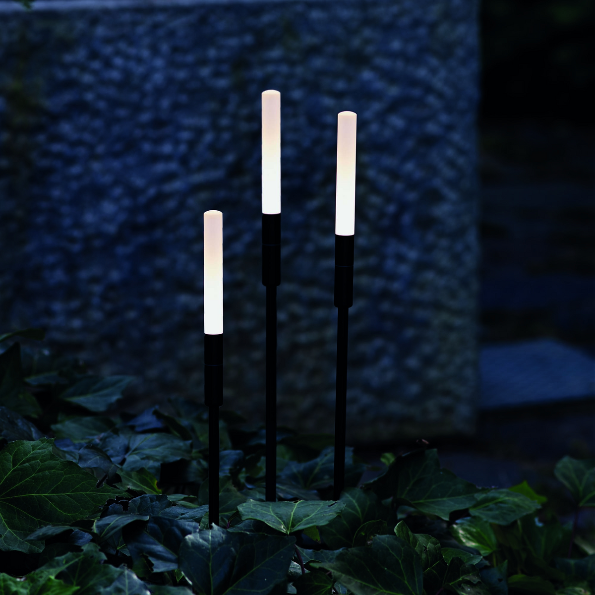 Stâlp de iluminat exterior Ideal Lux Twiggy Line, negru, H74 cm, 347882