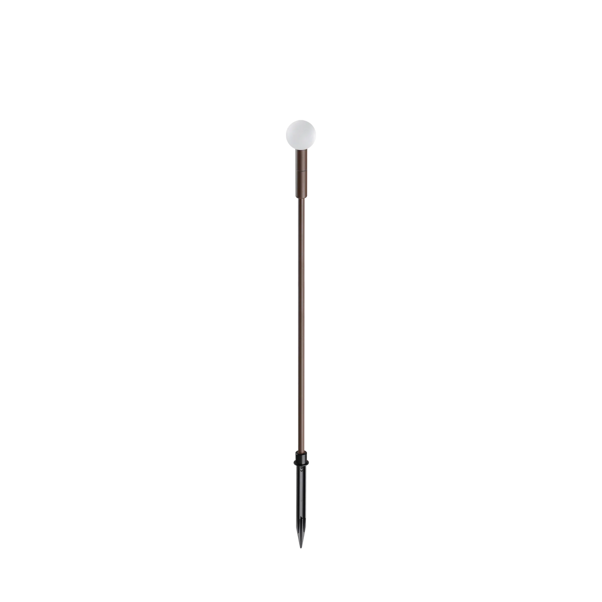 Stâlp de iluminat exterior Ideal Lux Twiggy Sphere, cafea, H90 cm, 348353