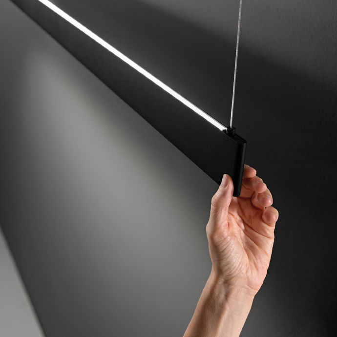 STEEL SLIM WIDE 1200 MM 3000K BK