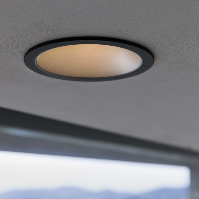 GAME TRIM ROUND 20W 3000K WH GD