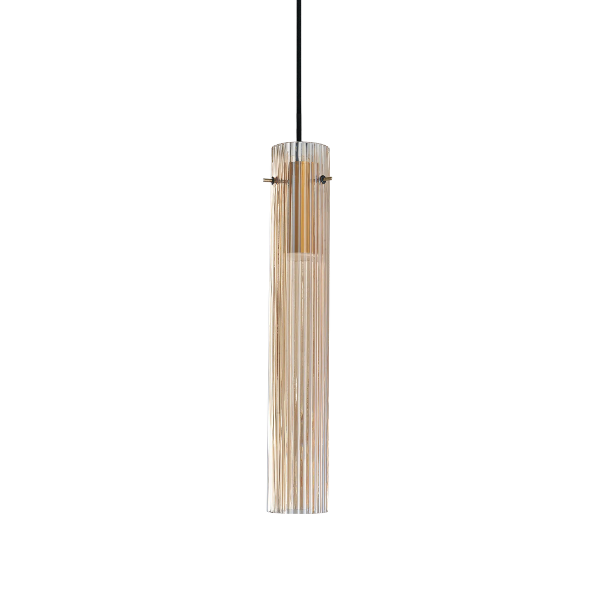 Lustră Ideal Lux Flam Rigato, chihlimbar, 353890