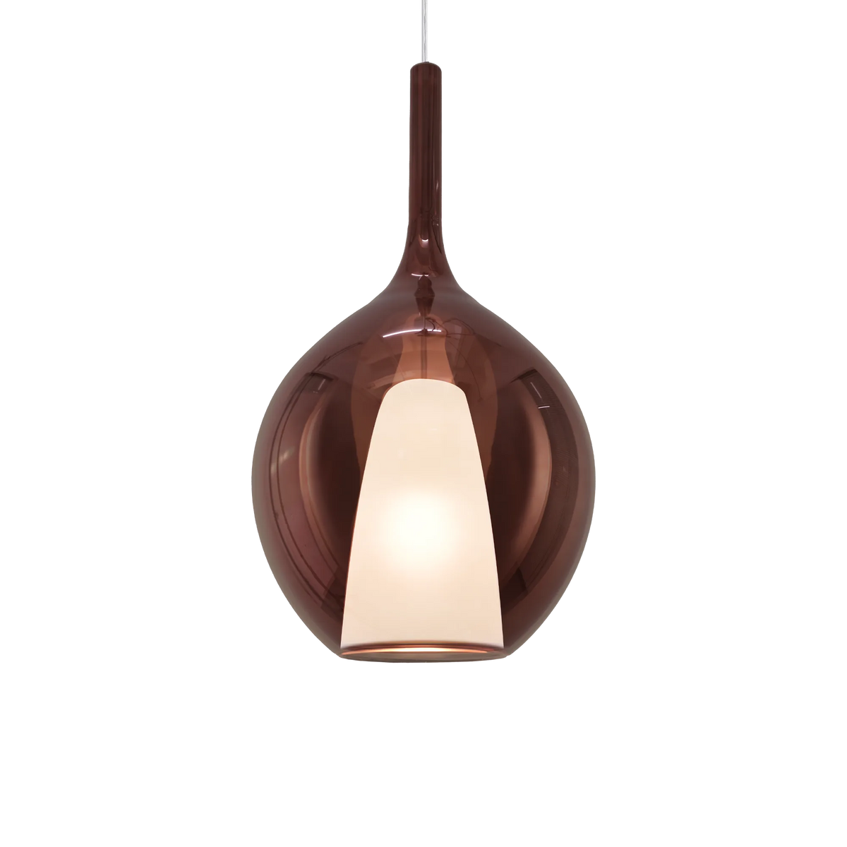 Pendul Ideal Lux Kalique-2 SP1, cupru, Ø28 cm, 359663