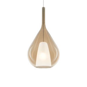 Pendul Ideal Lux Kalique-3 SP1, chihlimbar, Ø28 cm, 359748