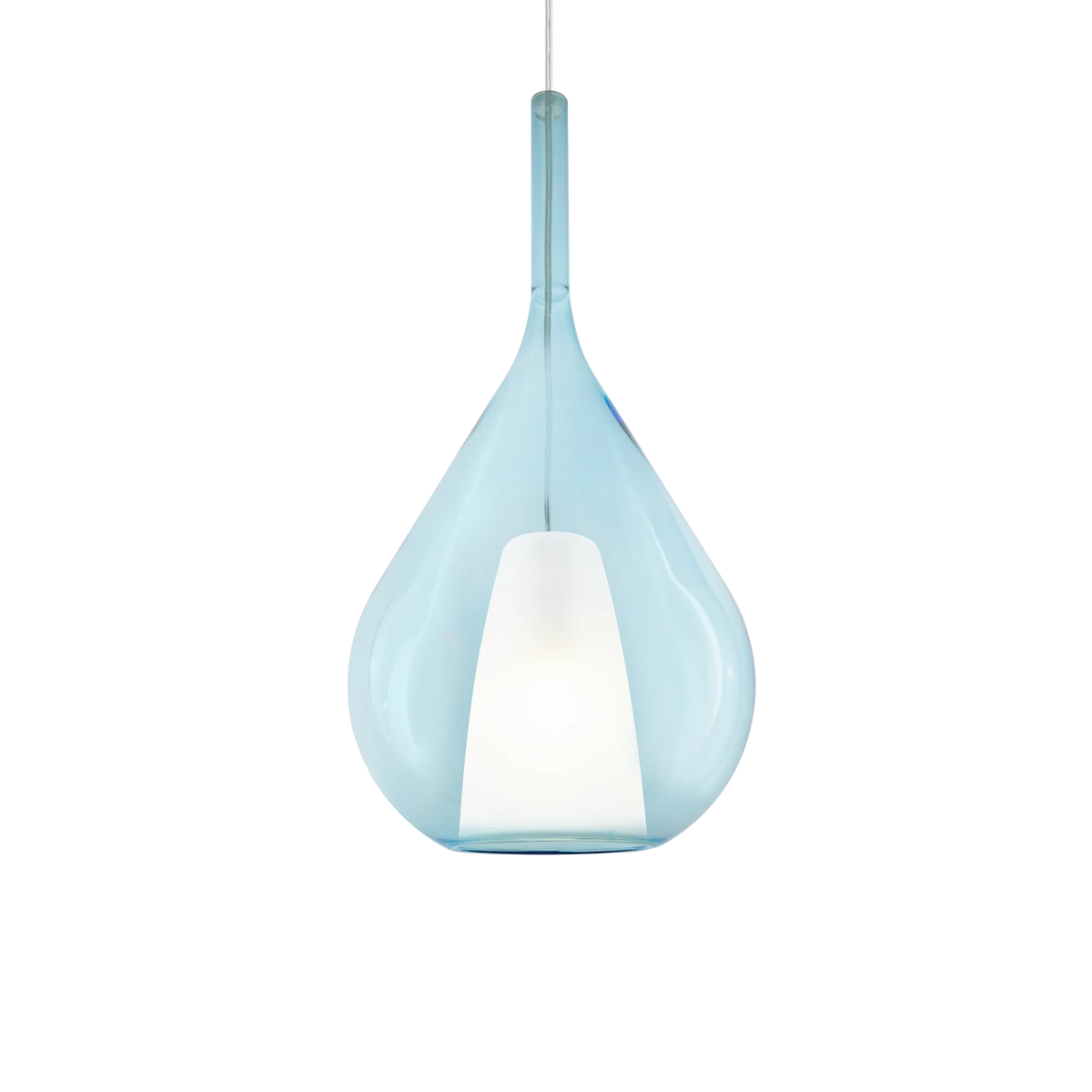 Pendul Ideal Lux Kalique-3 SP1, bleu, Ø28 cm, 359816