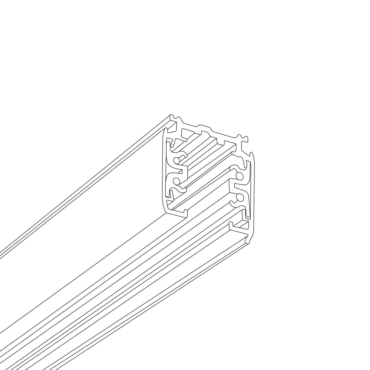 Șină pentru spoturi TK Lighting Tracer Trifazat 2M, alb, 3600