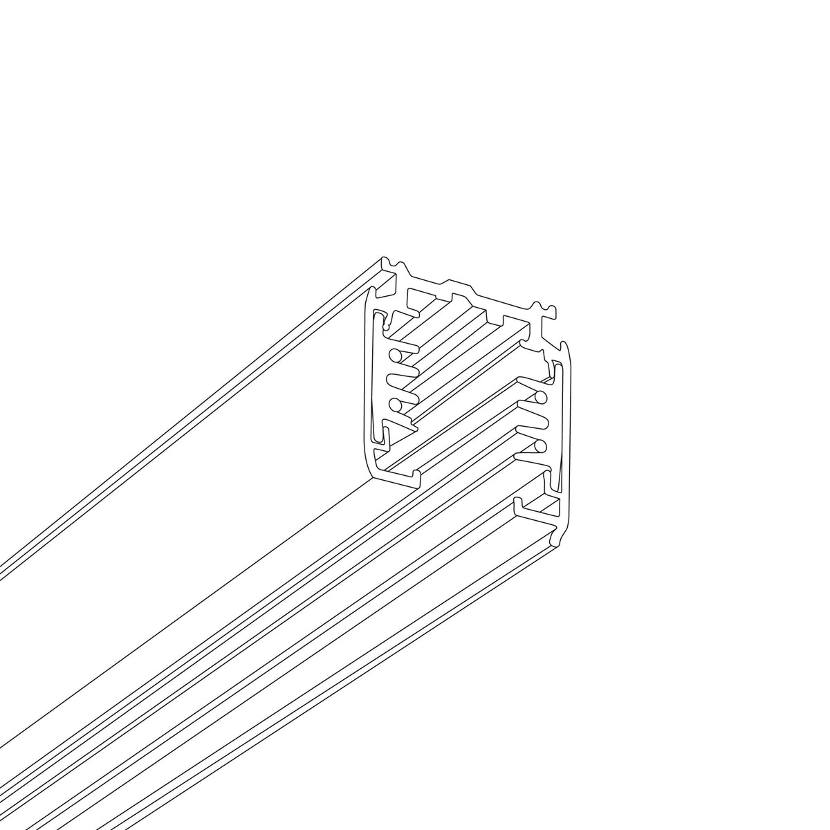 Șină pentru spoturi TK Lighting Tracer Trifazat 2M, negru, 3601