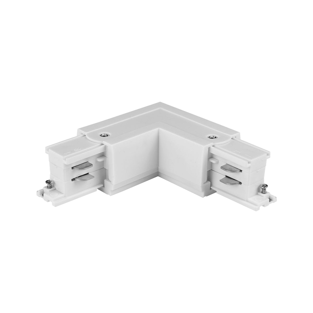 Conector pentru șină TK Lighting Tracer Trifazat în Unghi Left, alb, 3606