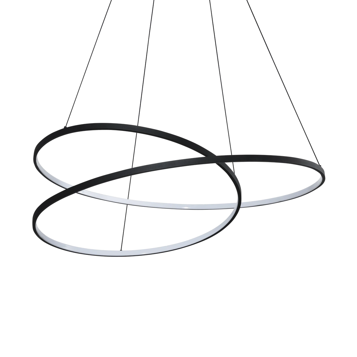 Lustră Ideal Lux Oz ON-OFF 3000K, negru, Ø100 cm, 364896