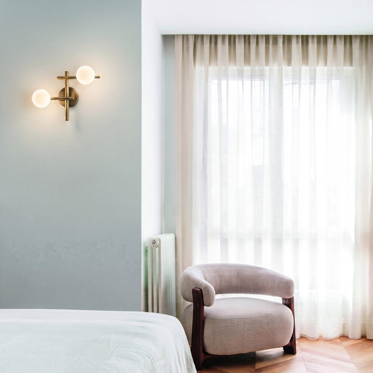 Aplică Ideal Lux Atlas AP2, auriu, 365084