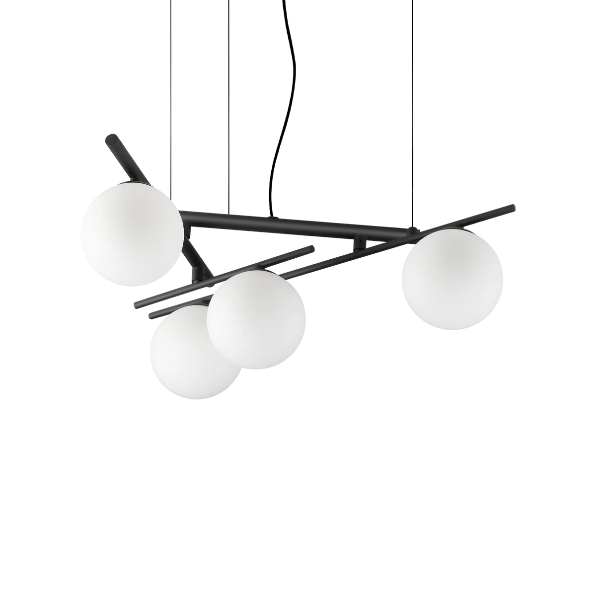Lustră Ideal Lux Atlas SP4, negru, 365091
