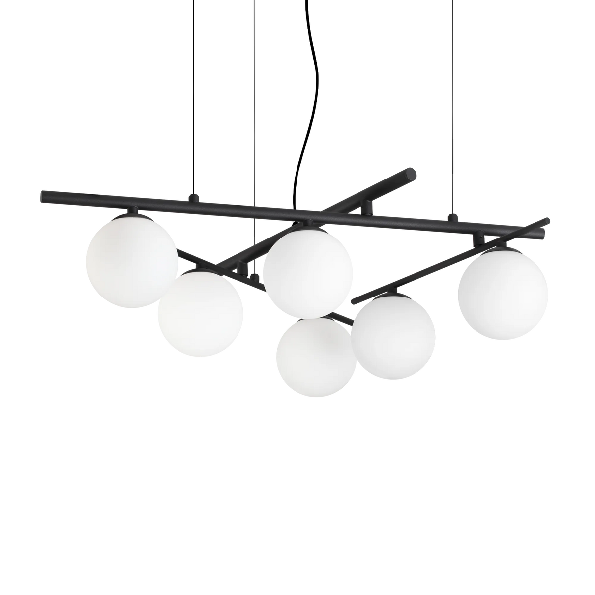 Lustră Ideal Lux Atlas SP6, negru, 365114