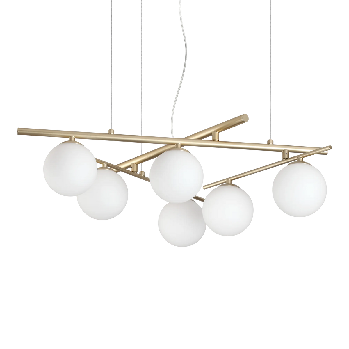 Lustră Ideal Lux Atlas SP6, auriu, 365121