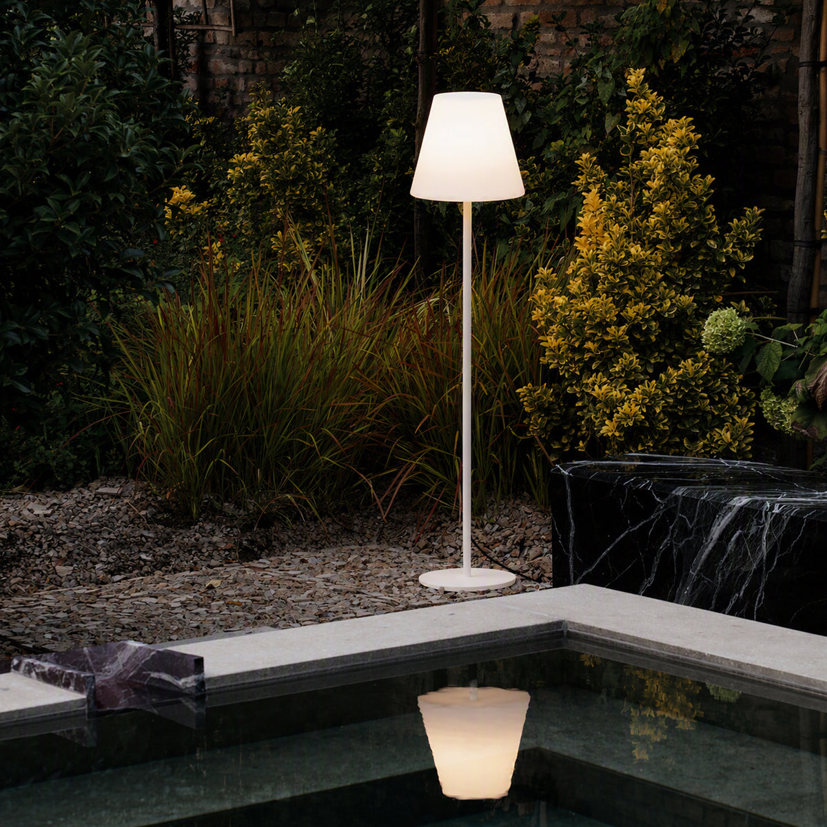 Lampă de exterior Ideal Lux Arcadia PT1, alb, 365749