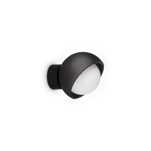 Aplică Ideal Lux Bloom AP1, negru, Ø12 cm, 366548