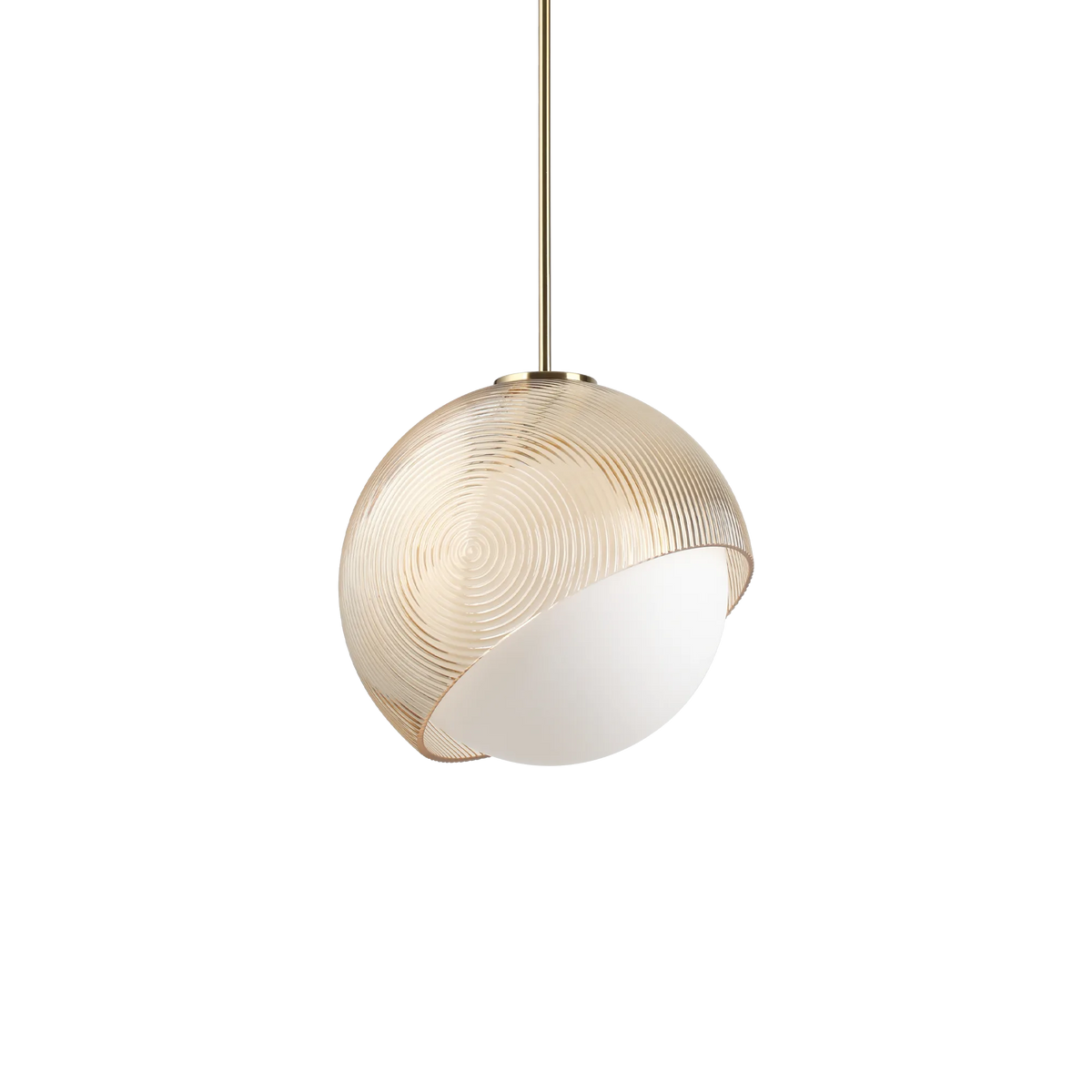 Pendul Ideal Lux Bloom SP1, alamă, Ø30 cm, 366685