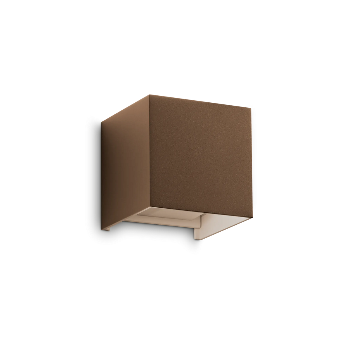 Aplică de exterior Ideal Lux Atom 4000K, cafea, Ø10 cm, 366814