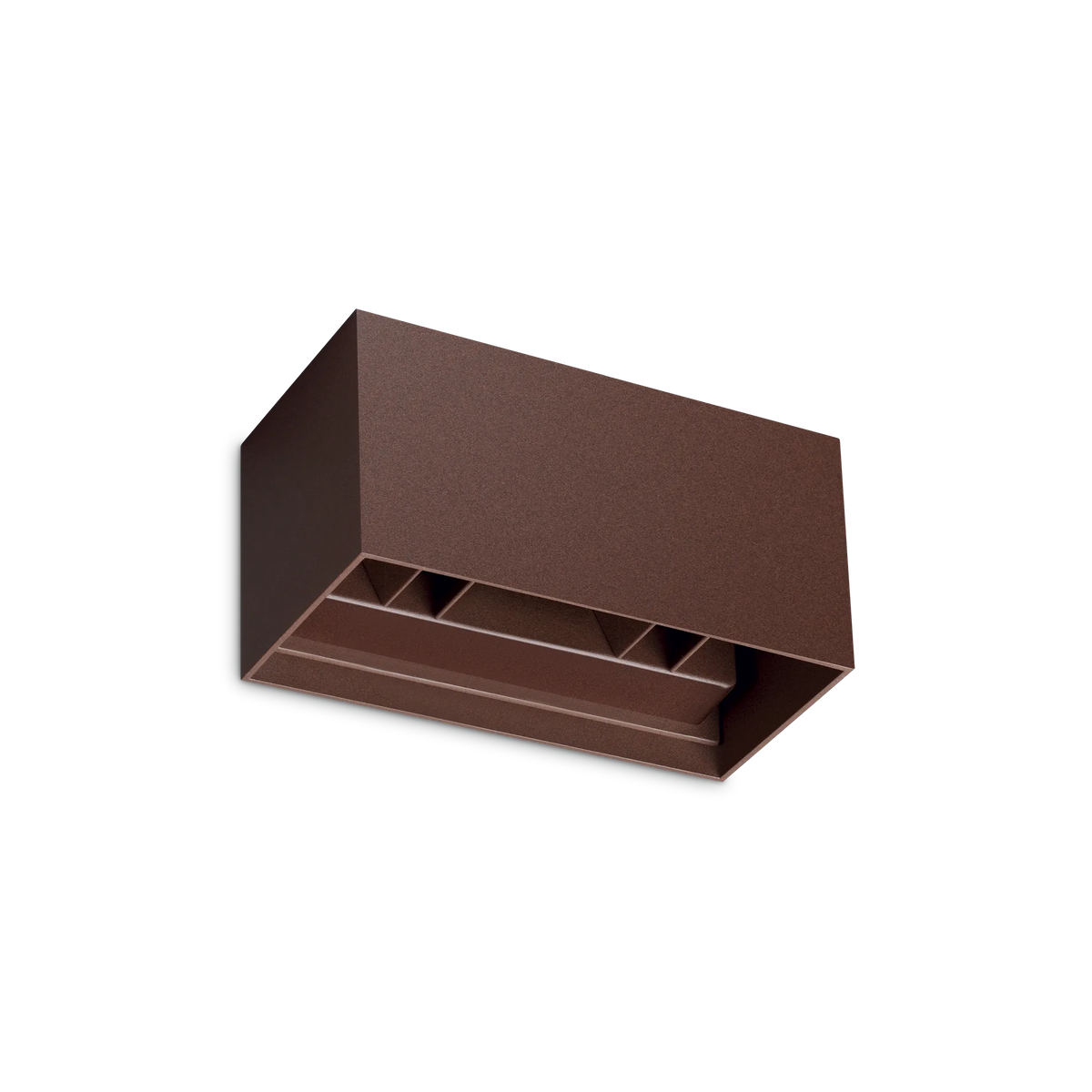 Aplică de exterior Ideal Lux Atom 4000K, cafea, Ø20 cm, 366876