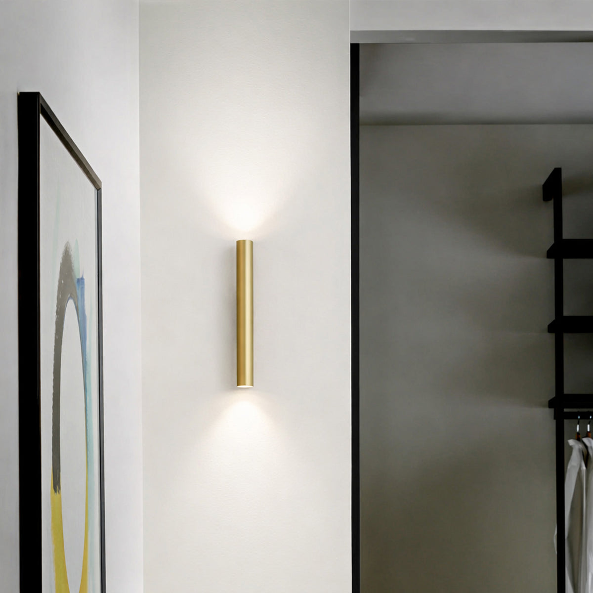 Aplică Ideal Lux Look LED AP02 Round D3.0 ON-OFF 3000K, negru, H15 cm, 353333