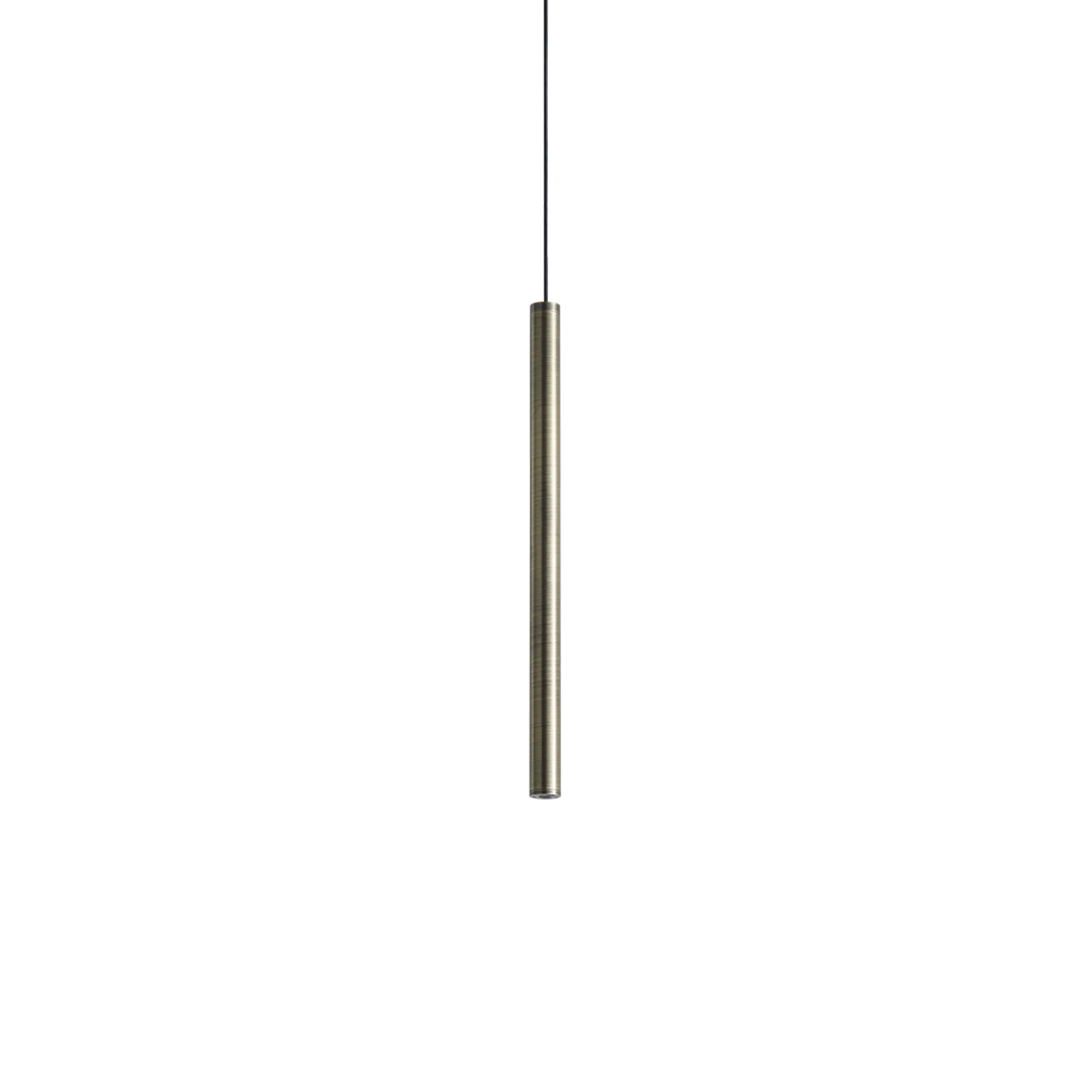 Pendul Ideal Lux Look LED SP01 Round D1.6 ON-OFF 3000K, alamă, H25 cm, 371023