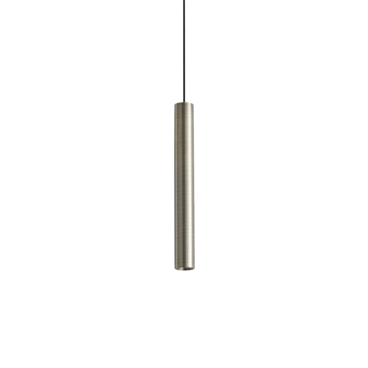 Pendul Ideal Lux Look LED SP01 Round D3.0 ON-OFF 3000K, alamă, H25 cm, 371108