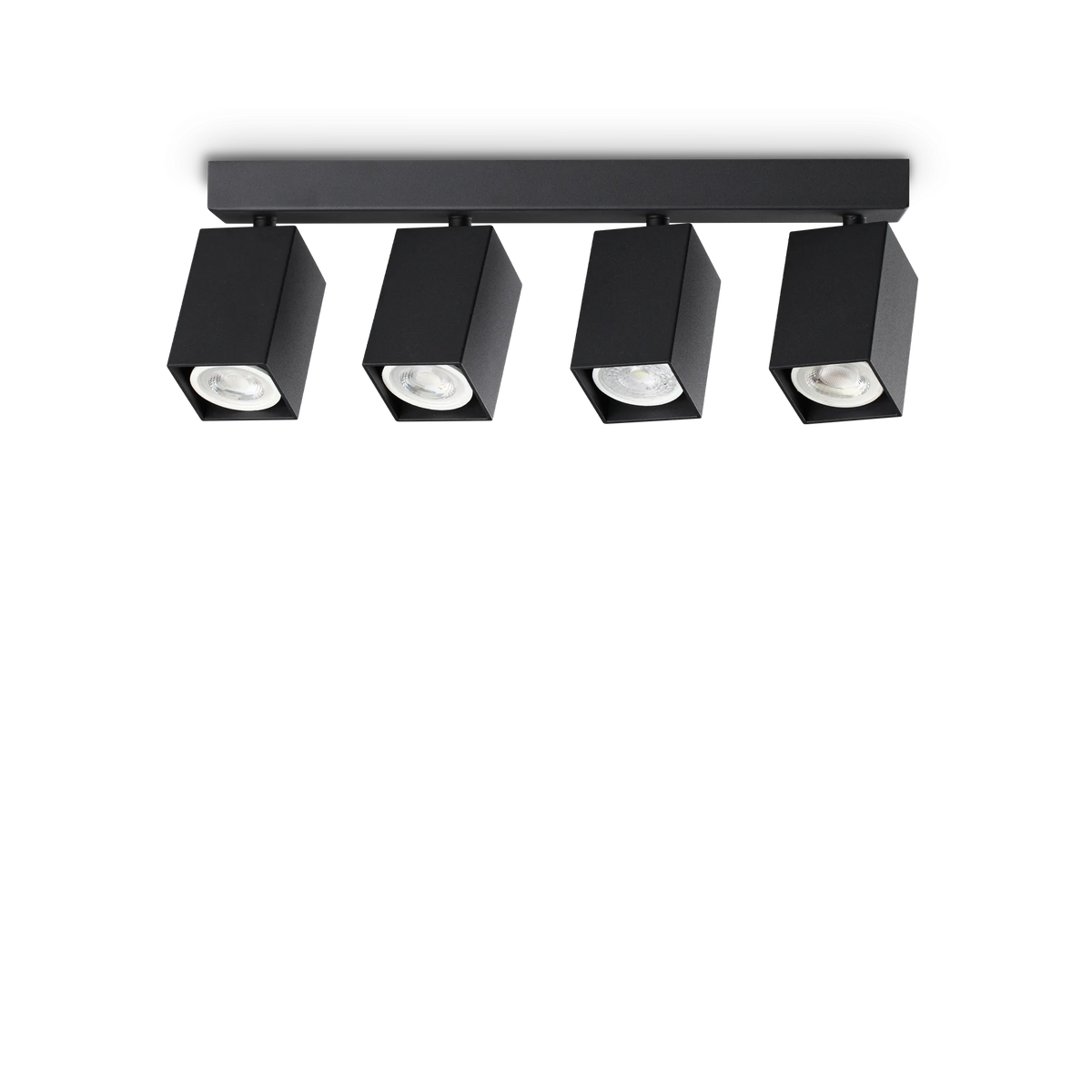 Plafonieră Ideal Lux Dynamite PL4 Linear Square, negru, 371368