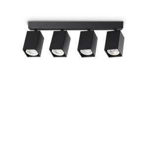 Plafonieră Ideal Lux Dynamite PL4 Linear Square, negru, 371368