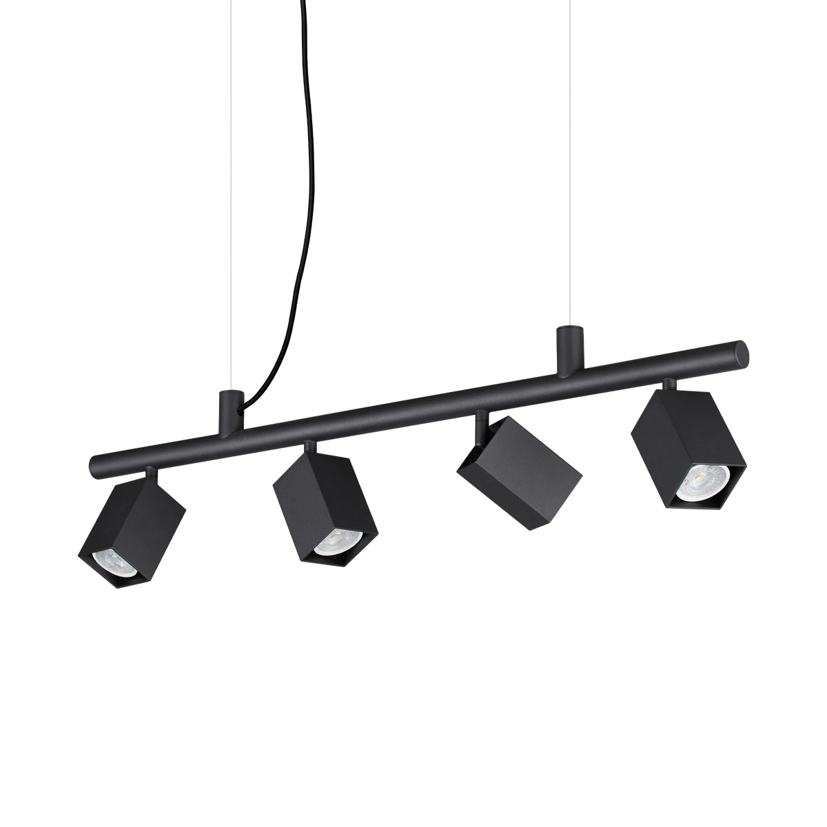 Lustră Ideal Lux Dynamite SP4 Square, negru, 371382
