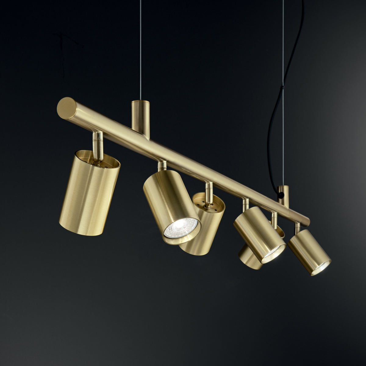 Lustră Ideal Lux Dynamite SP4 Square, negru, 371382