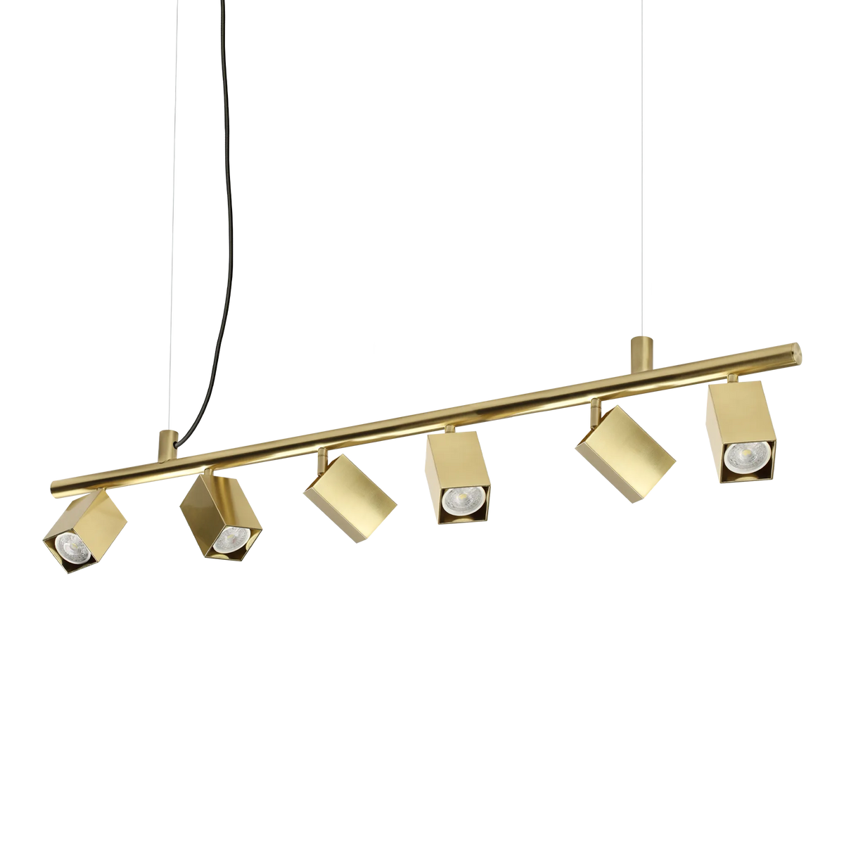 Lustră Ideal Lux Dynamite SP6 Square, alamă, 371429