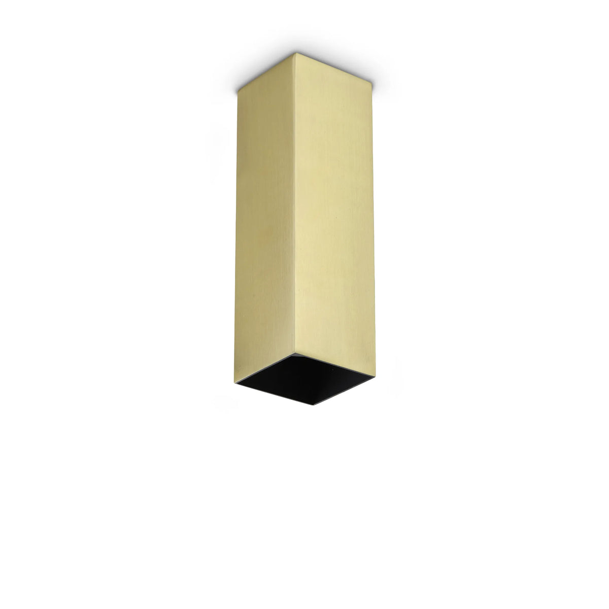 Plafonieră Ideal Lux Look PL01 Square D6.0, alamă, H20 cm, 371504