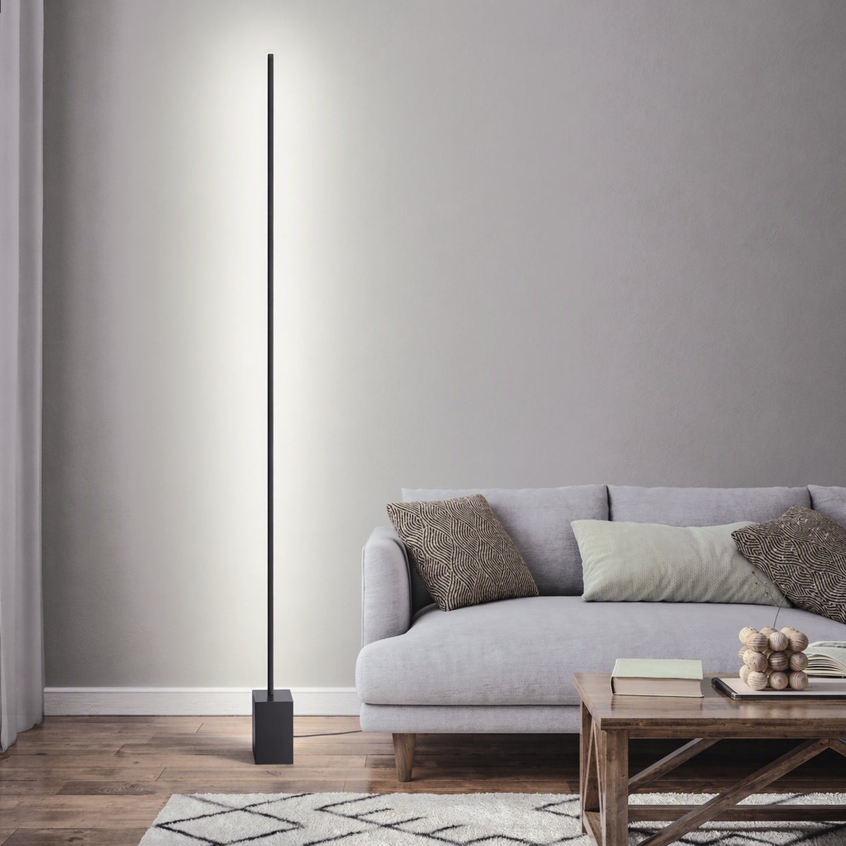 Lampadar Ideal Lux Essence Square 3000K, negru, 371771