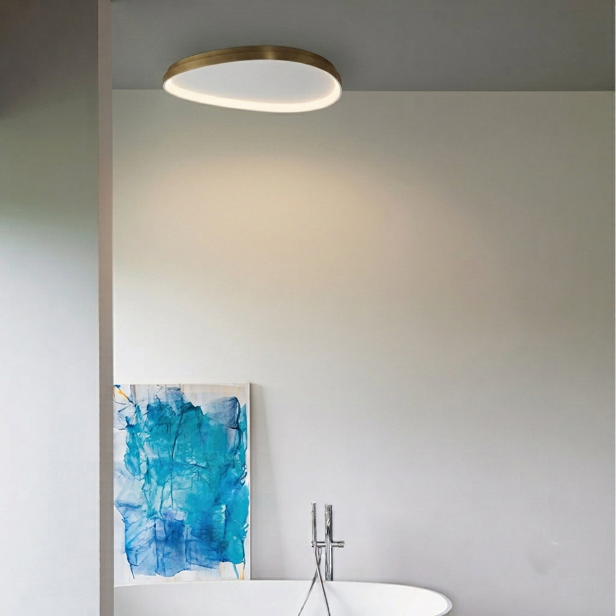 Plafonieră Ideal Lux Gemini ON-OFF 4000K, alb, Ø81 cm, 372099