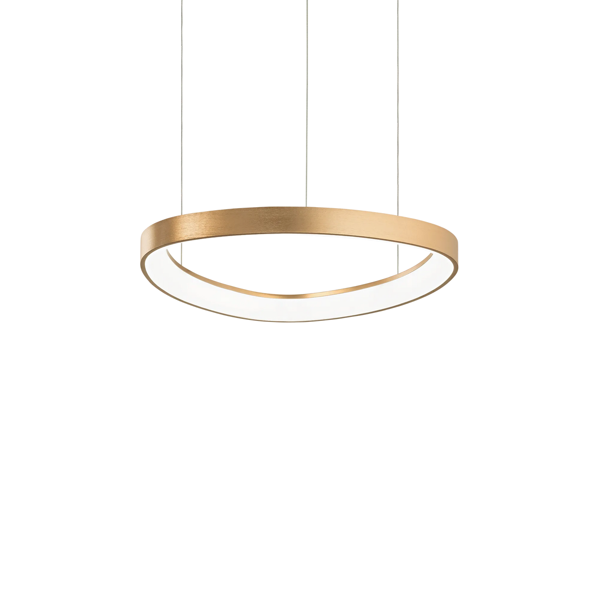Lustră Ideal Lux Gemini ON-OFF 4000K, alamă, Ø42 cm, 372143