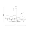 Candelabru Chicago 6 brațe 3999 TK 3999