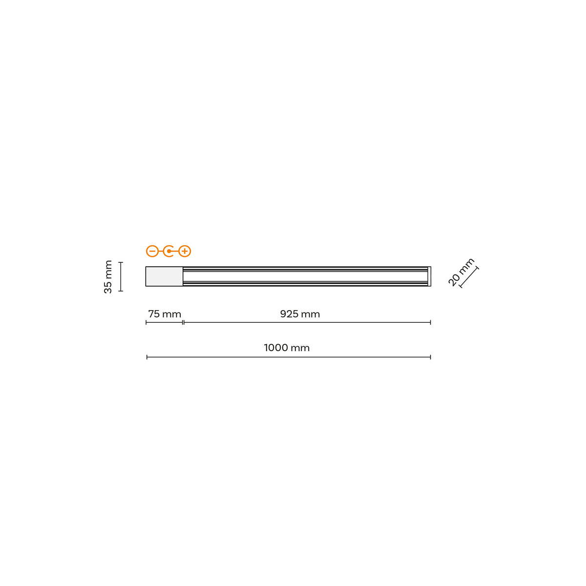 Șină pentru spoturi TK Lighting Tracer 1M, negru, 4045