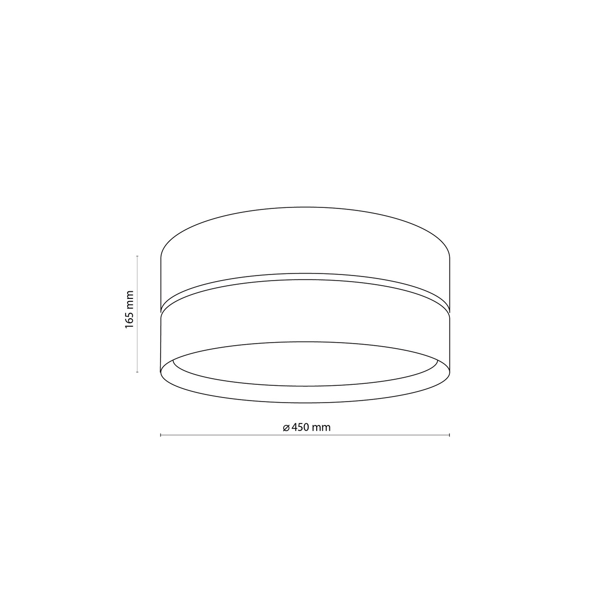 Plafonieră TK Lighting Hilton, negru/auriu, 4180