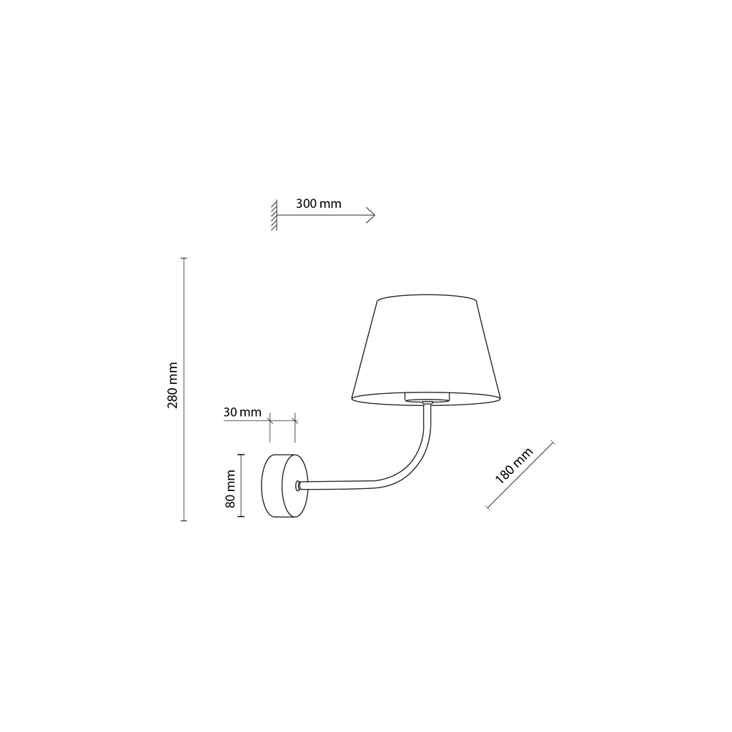 Aplica de perete Chicago Linen 4186