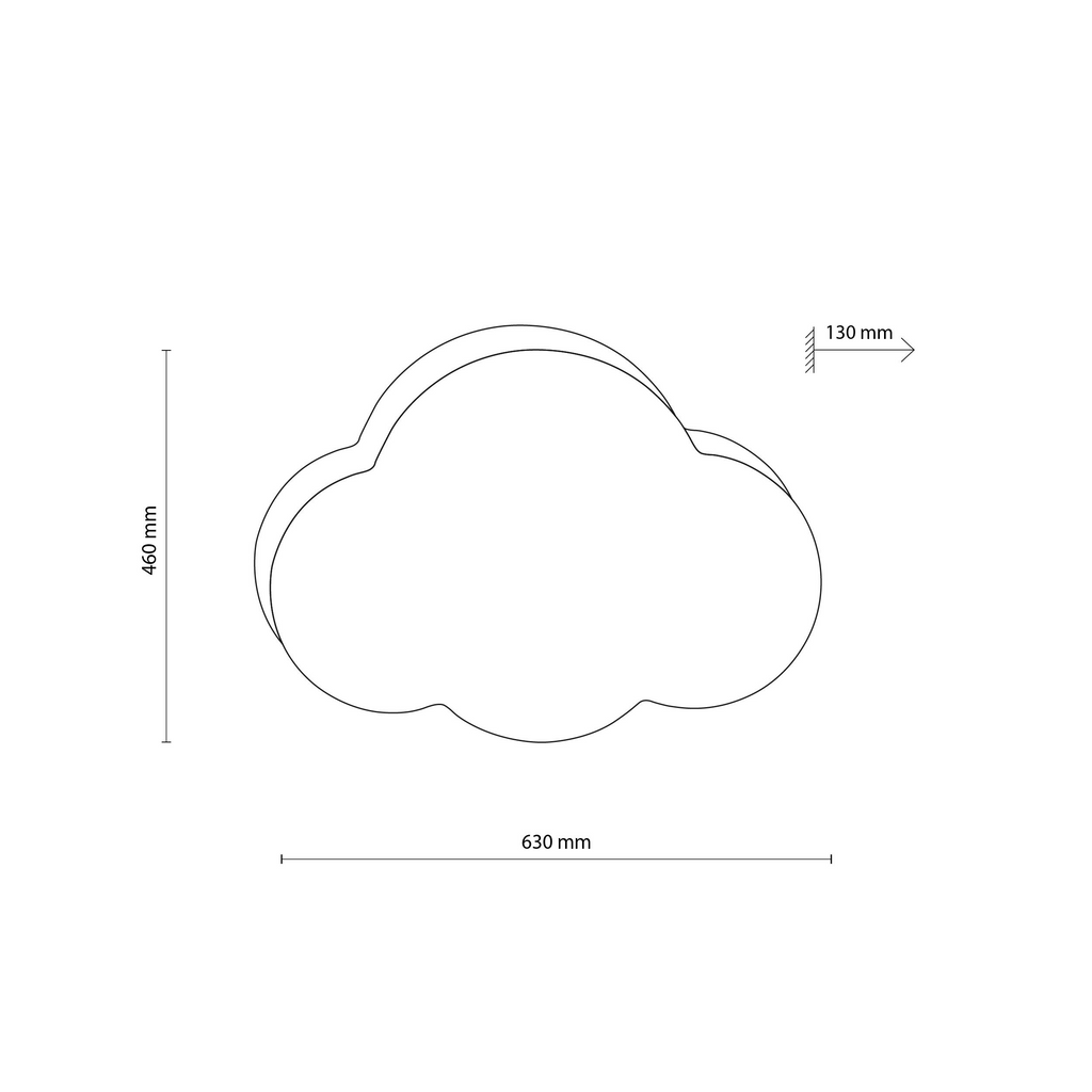 Plafoniera Cloud White Mini 2 4228