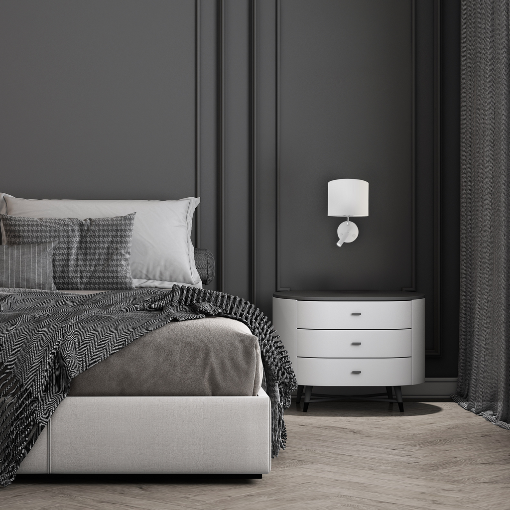 Aplica Richi White/Silver E27 + G9