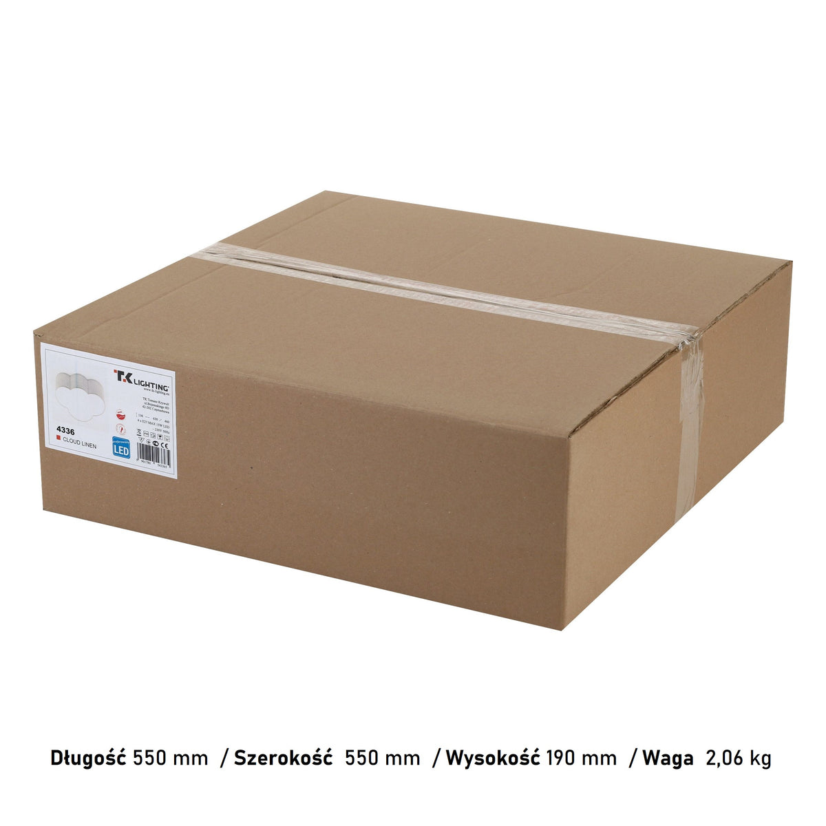 Plafoniera Cloud Linen 4 4336