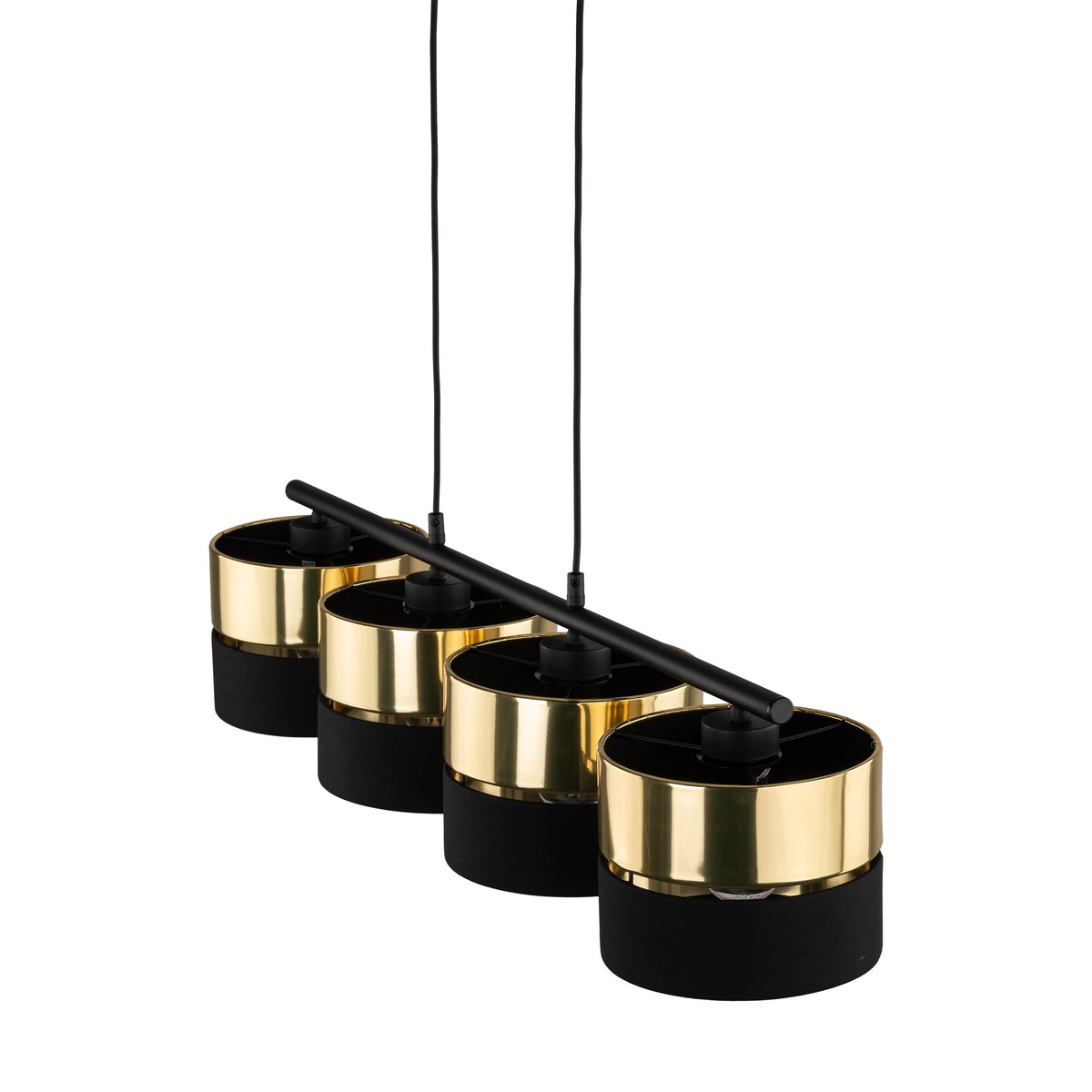 Lampa suspendată Hilton Black/Gold 4 4342 TK 4342