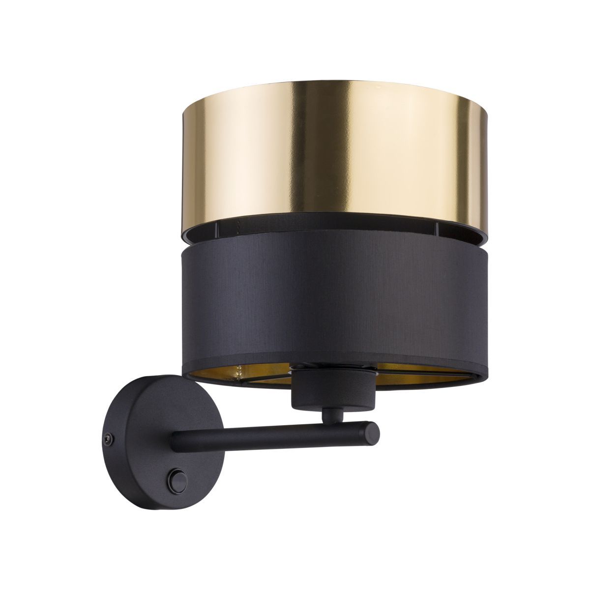 Aplică TK Lighting Hilton 1, negru/auriu, 4344
