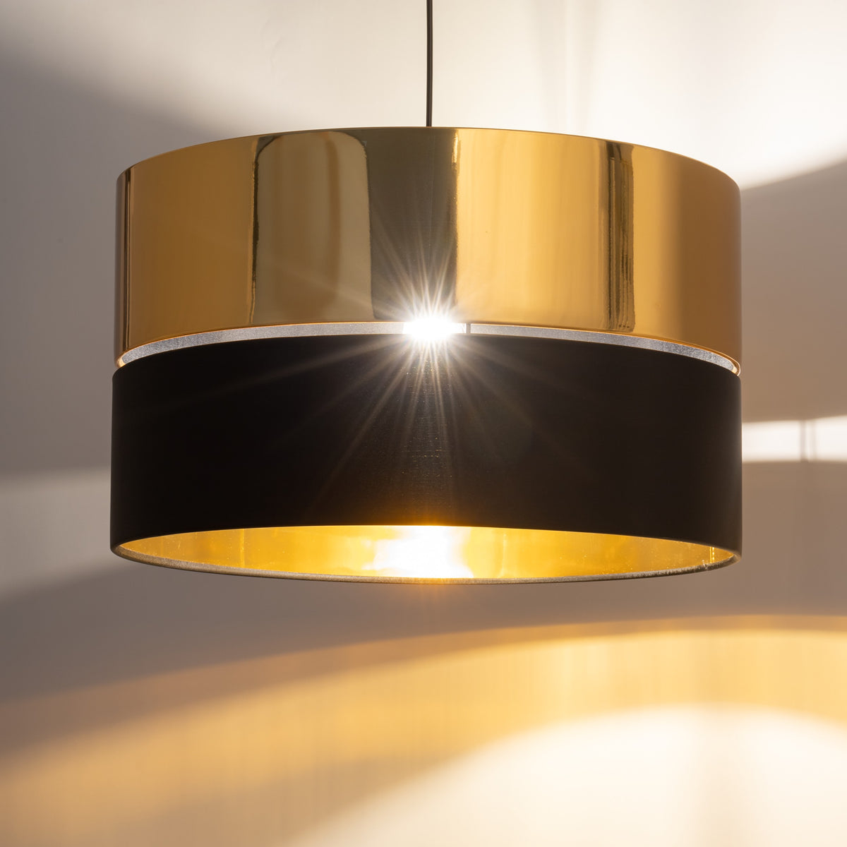 Lampa suspendată Hilton Black/Gold 4346 TK 4346