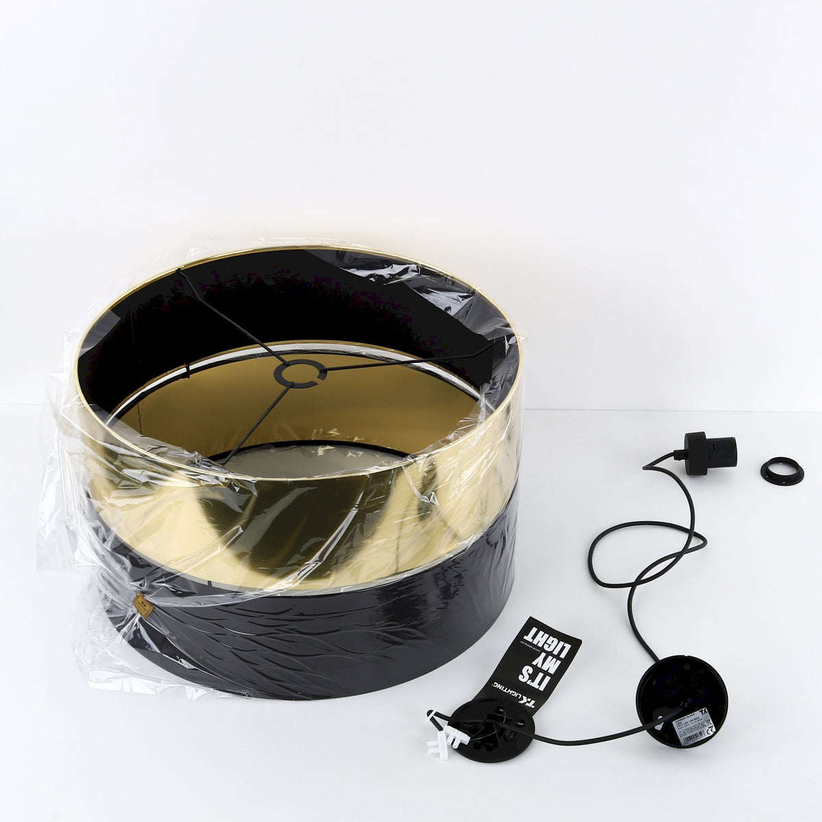 Lampa suspendată Hilton Black/Gold 4346 TK 4346
