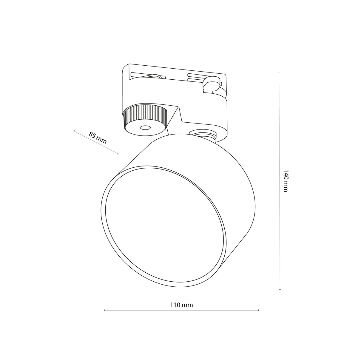 Spot pe șină TK Lighting Tracer GX 53, alb, 4397