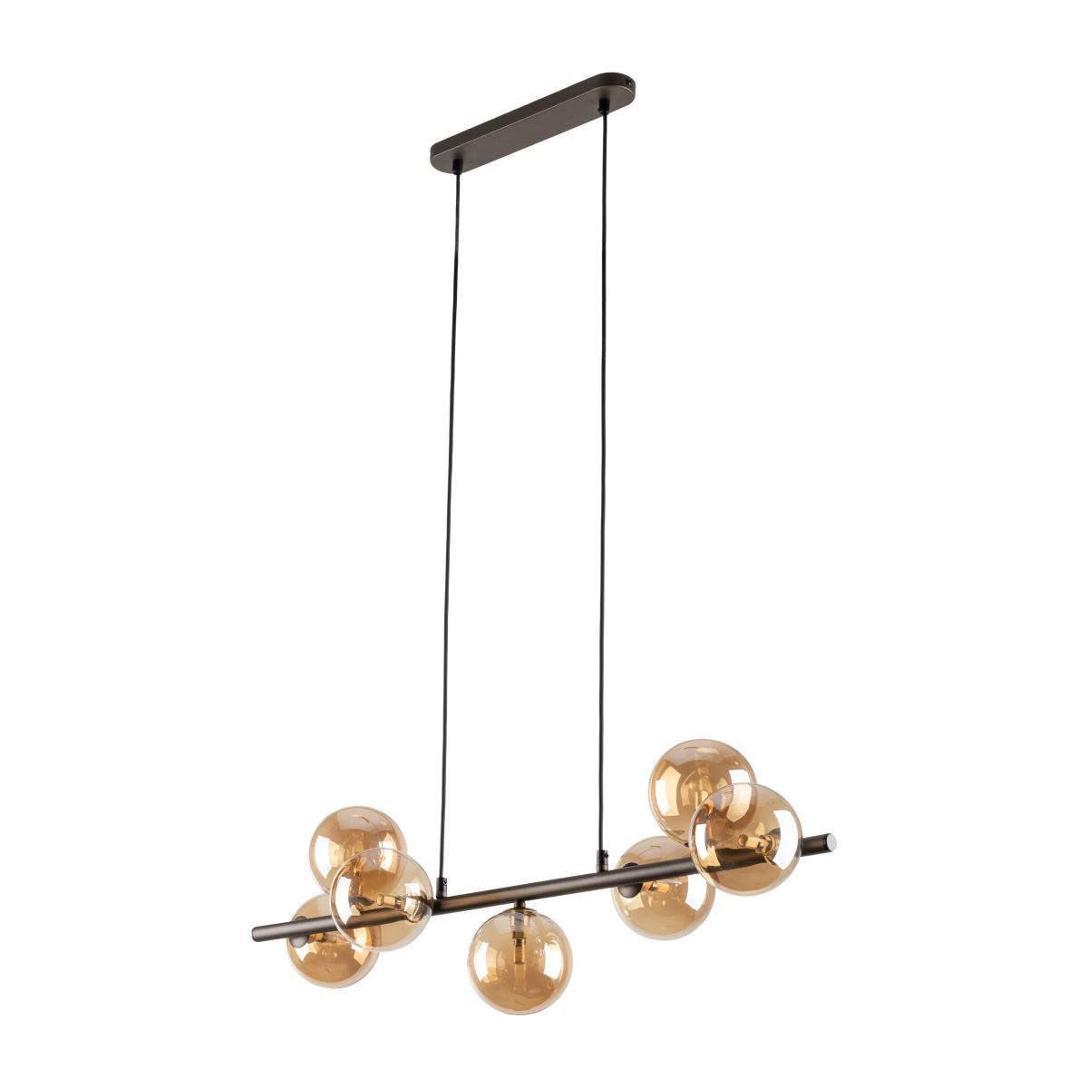 Lustră TK Lighting Estera 7, maro, 4506
