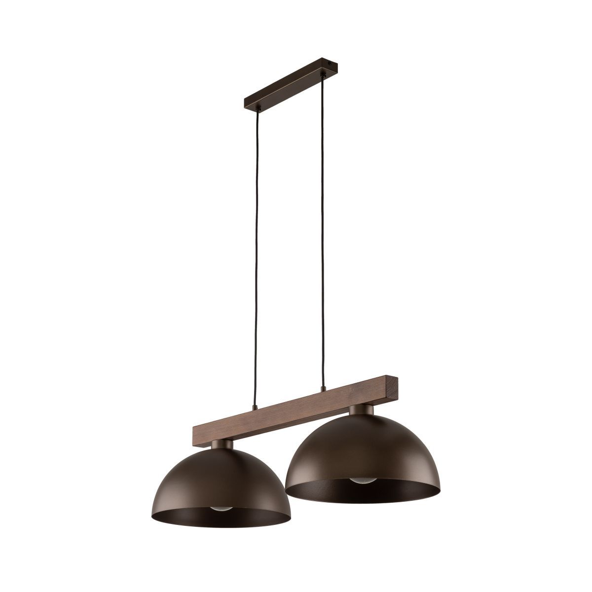 Lampă suspendată TK Lighting Oslo 2, maro, 4507