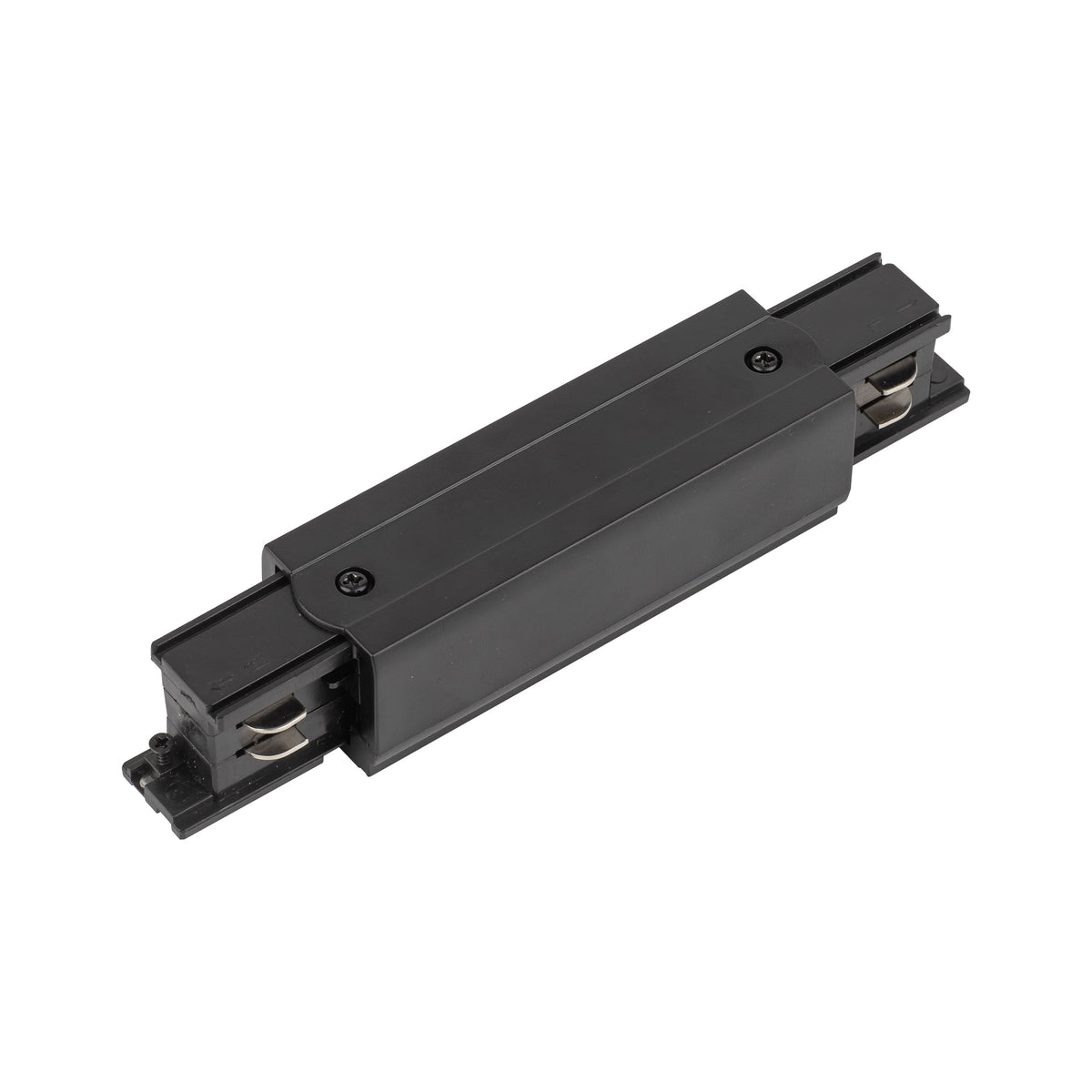 Conector pentru șină TK Lighting Tracer Trifazat Drept cu Alimentare, negru, 4532