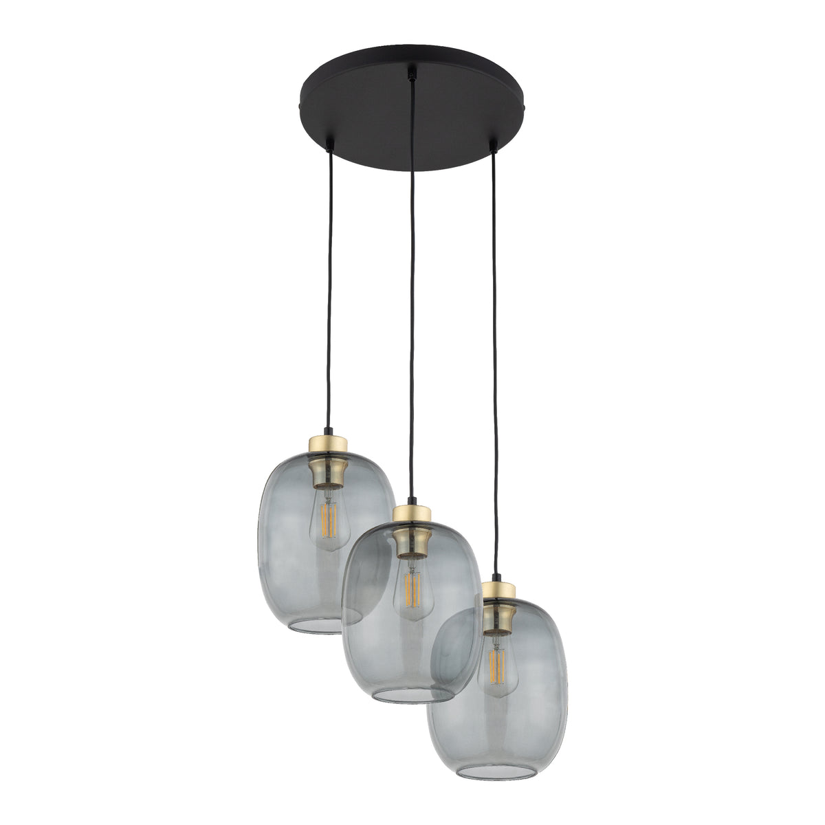 Pendul TK Lighting Elio 3 Grafit Rotund, 4546